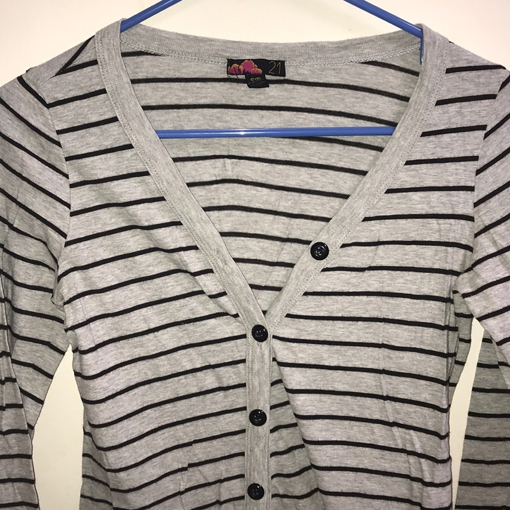 Forever 21 striped cardigan